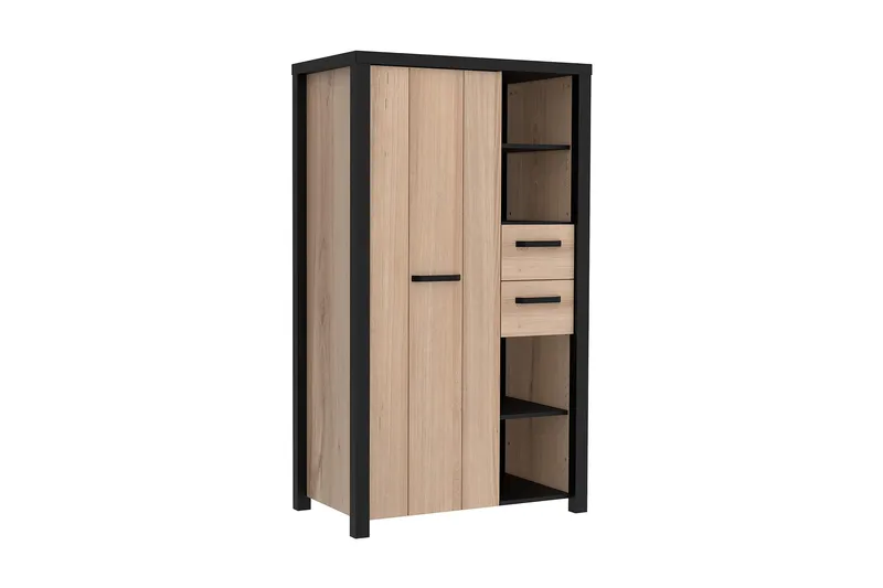 Konitsa Highboard 53x91 cm, Brun/Sort