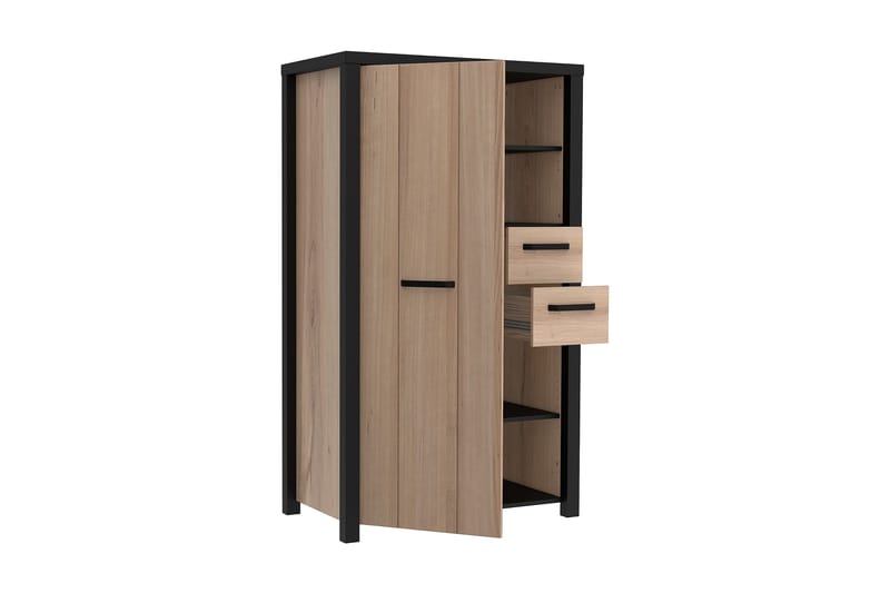 Konitsa Highboard 53x91 cm - Brun/Sort - Opbevaring - Skab - Skabe