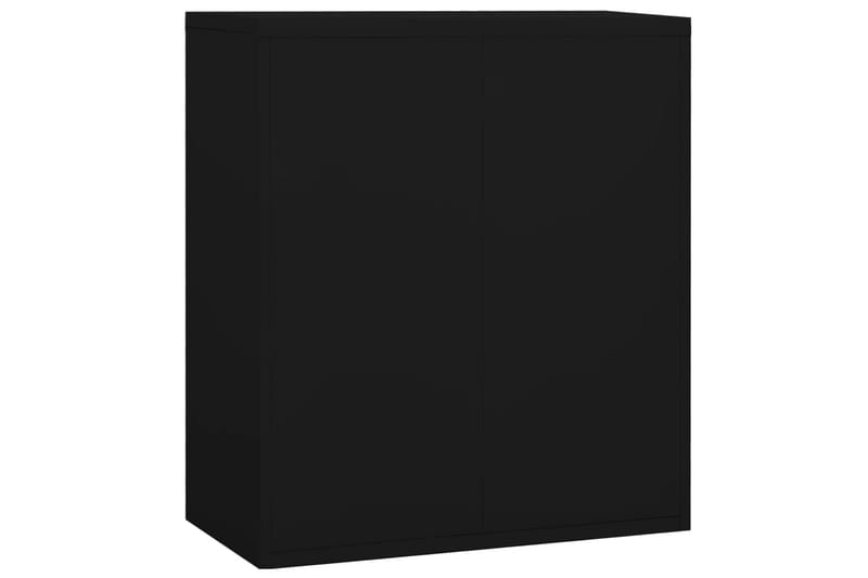 arkivskab 90x46x103 cm stål sort - Sort - Arkivskab & hængende arkivskab