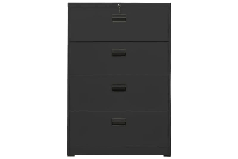 arkivskab 90x46x134 cm stål antracitgrå - Antracit - Opbevaring - Skab - Skabe - Kontorskab - Dokumentskab