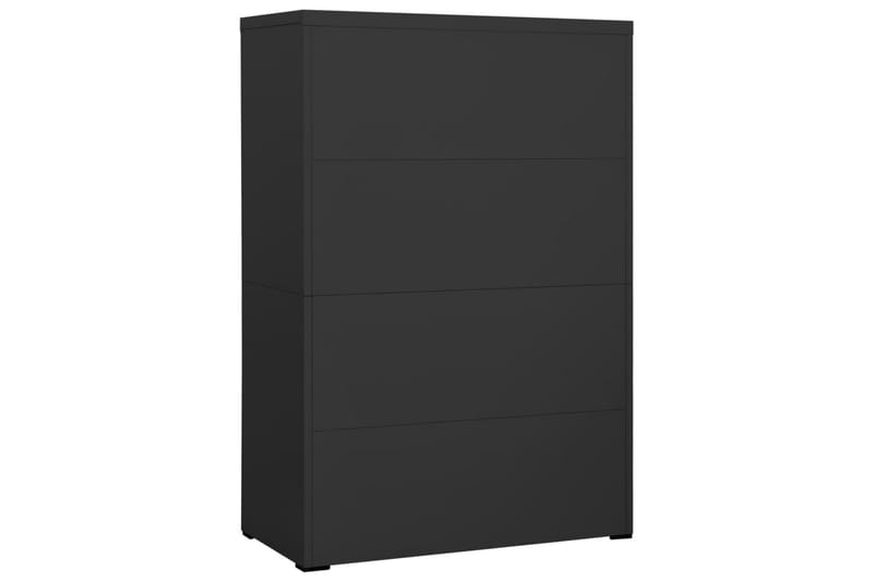 arkivskab 90x46x134 cm stål antracitgrå - Antracit - Opbevaring - Skab - Skabe - Kontorskab - Dokumentskab