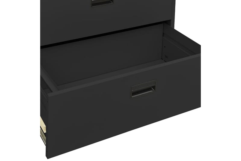 arkivskab 90x46x134 cm stål antracitgrå - Antracit - Opbevaring - Skab - Skabe - Kontorskab - Dokumentskab