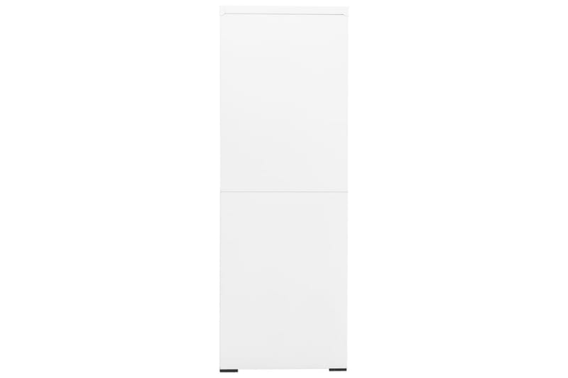 arkivskab 90x46x134 cm stål hvid - Hvid - Dokumentskab - Kontormøbler