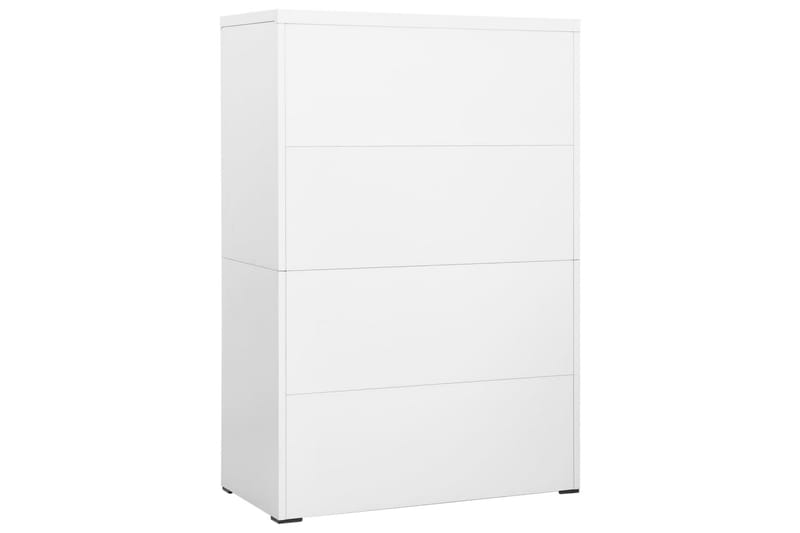 arkivskab 90x46x134 cm stål hvid - Hvid - Opbevaring - Skab - Skabe - Kontorskab - Dokumentskab