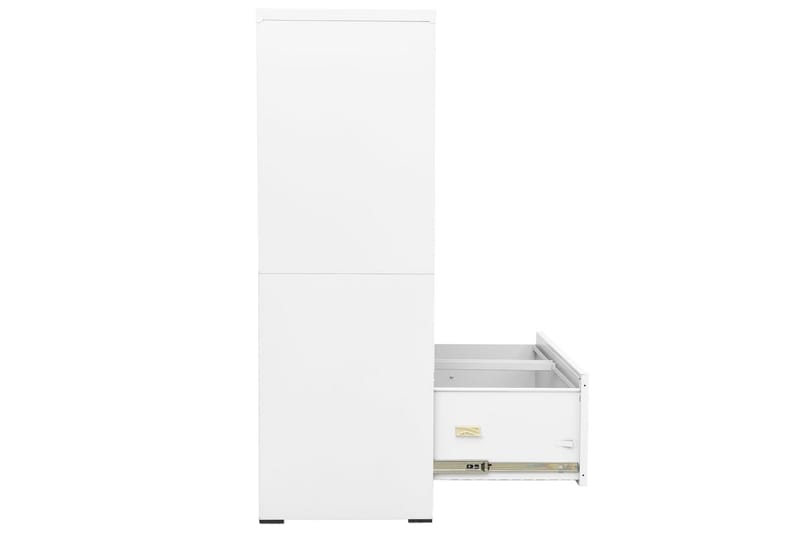 arkivskab 90x46x134 cm stål hvid - Hvid - Opbevaring - Skab - Skabe - Kontorskab - Dokumentskab