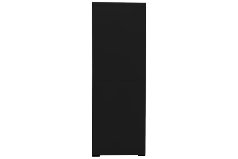 arkivskab 90x46x134 cm stål sort - Sort - Dokumentskab - Kontormøbler