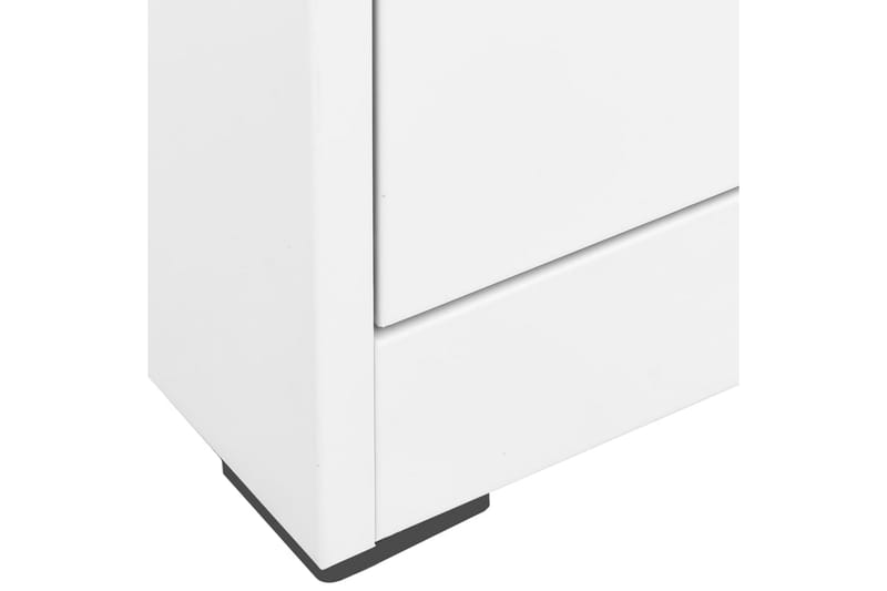 arkivskab 46x62x102,5 cm stål hvid - Hvid - Opbevaring - Skab - Skabe - Kontorskab - Dokumentskab