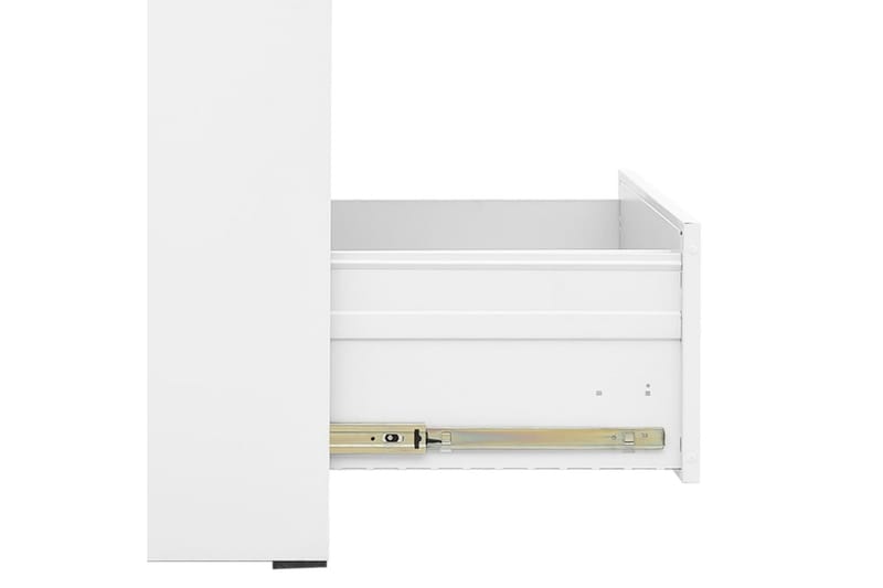 arkivskab 46x62x102,5 cm stål hvid - Hvid - Opbevaring - Skab - Skabe - Kontorskab - Dokumentskab