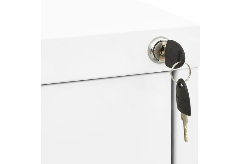 arkivskab 46x62x102,5 cm stål hvid - Hvid - Opbevaring - Skab - Skabe - Kontorskab - Dokumentskab