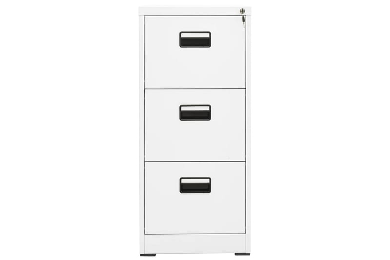 arkivskab 46x62x102,5 cm stål hvid - Hvid - Opbevaring - Skab - Skabe - Kontorskab - Dokumentskab