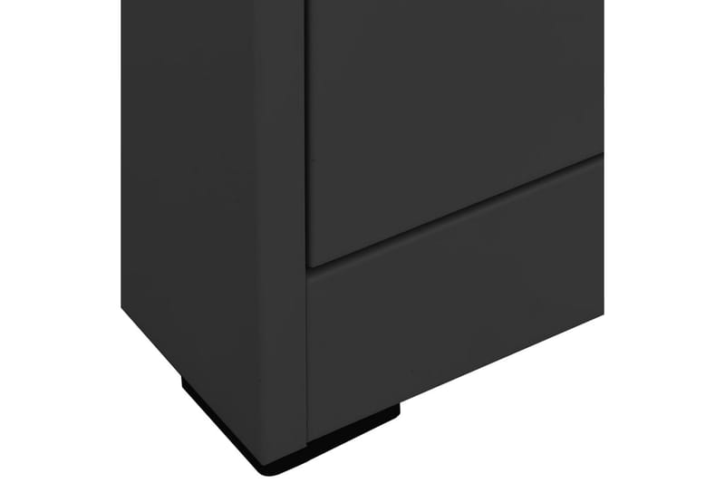 arkivskab 46x62x133 cm stål antracitgrå - Antracit - Opbevaring - Skab - Skabe - Kontorskab - Dokumentskab