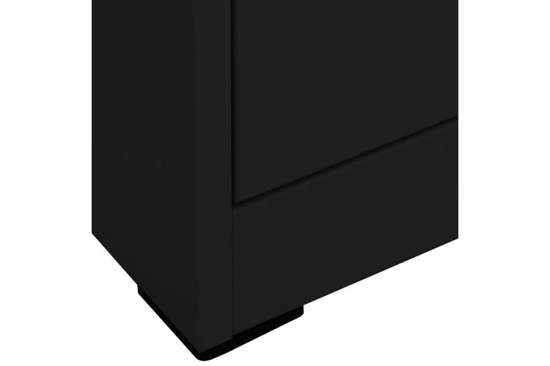 arkivskab 46x62x72,5 cm stål sort - Sort - Dokumentskab - Kontormøbler