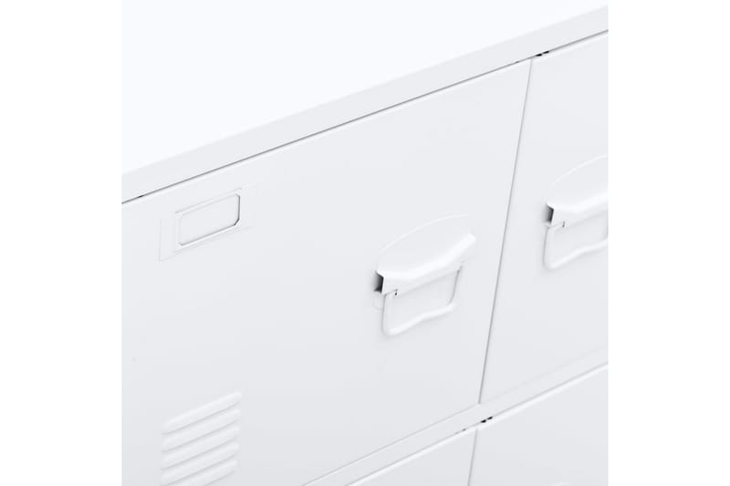 arkivskab 75x40x80 cm stål hvid - Hvid - Opbevaring - Skab - Skabe - Kontorskab - Dokumentskab