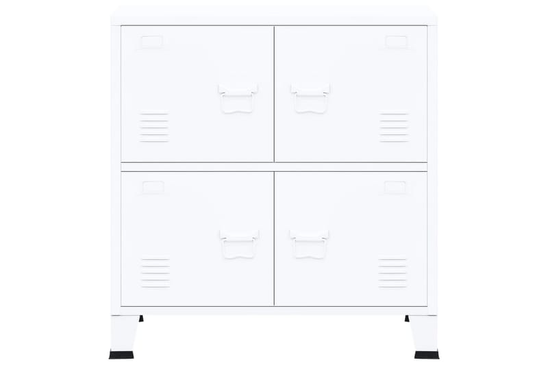 arkivskab 75x40x80 cm stål hvid - Hvid - Opbevaring - Skab - Skabe - Kontorskab - Dokumentskab