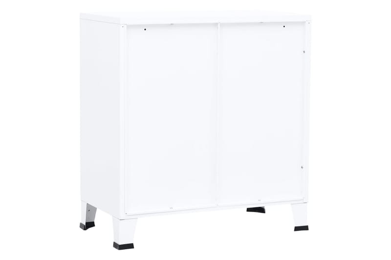 arkivskab 75x40x80 cm stål hvid - Hvid - Opbevaring - Skab - Skabe - Kontorskab - Dokumentskab