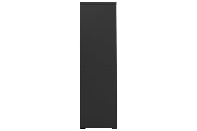 arkivskab 90x46x164 cm stål antracitgrå - Antracit - Dokumentskab - Kontormøbler