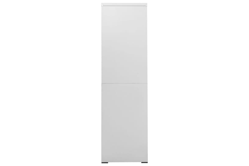 arkivskab 90x46x164 cm stål lysegrå - Grå - Opbevaring - Skab - Skabe - Kontorskab - Dokumentskab
