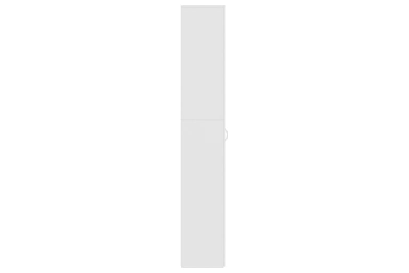 kontorskab 60 x 32 x 190 cm spånplade hvid højglans - Dokumentskab - Kontormøbler