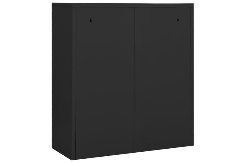 kontorskab 90x40x102 cm stål antracitgrå - Antracit - Opbevaring - Skab - Skabe - Kontorskab - Dokumentskab