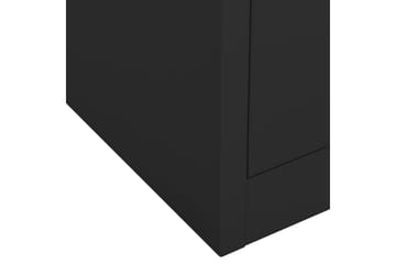 kontorskab 90x40x102 cm stål antracitgrå - Antracit - Opbevaring - Skab - Skabe - Kontorskab - Dokumentskab