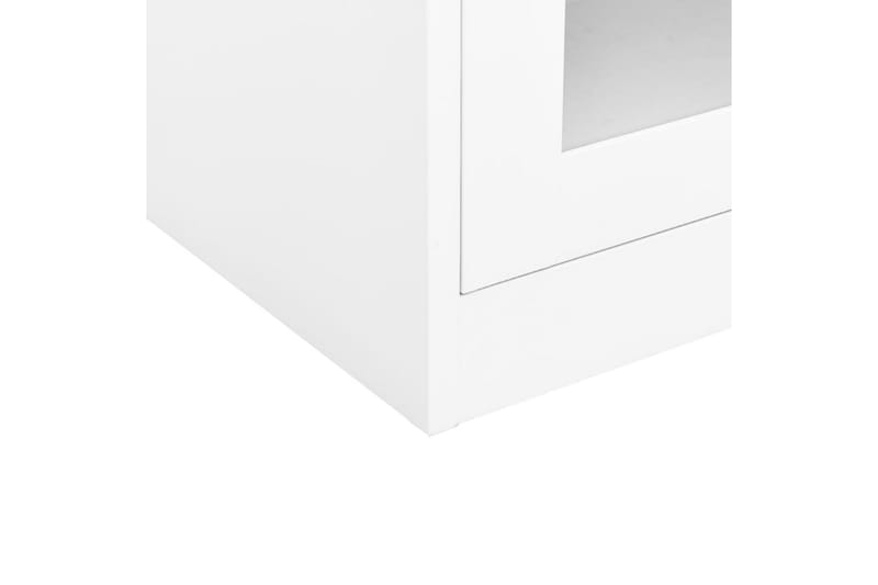 kontorskab 90x40x105 cm stål hvid - Hvid - Dokumentskab - Kontormøbler