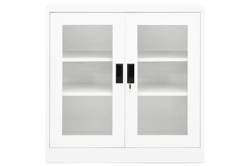 kontorskab 90x40x90 cm stål hvid - Hvid - Opbevaring - Skab - Skabe - Kontorskab - Dokumentskab