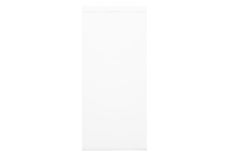 skab med skydelåge 90x40x90 cm stål hvid - Hvid - Opbevaring - Skab - Skabe - Kontorskab - Dokumentskab