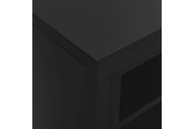 skab med skydelåger 90x40x90 cm stål antracitgrå - Antracit - Opbevaring - Skab - Skabe - Kontorskab - Dokumentskab