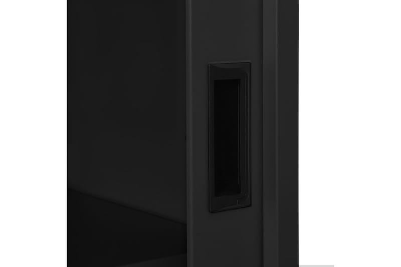 skab med skydelåger 90x40x90 cm stål antracitgrå - Antracit - Opbevaring - Skab - Skabe - Kontorskab - Dokumentskab