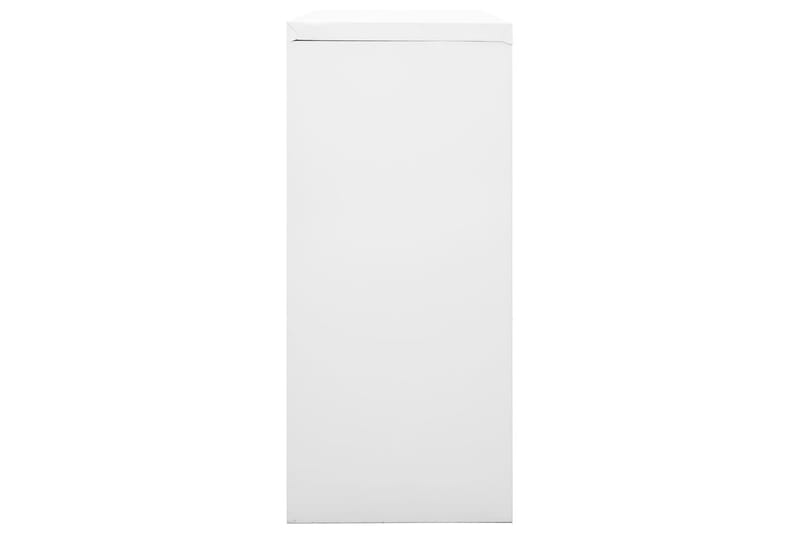 skab med skydelåger 90x40x90 cm stål grå - Grå - Opbevaring - Skab - Skabe - Kontorskab - Dokumentskab