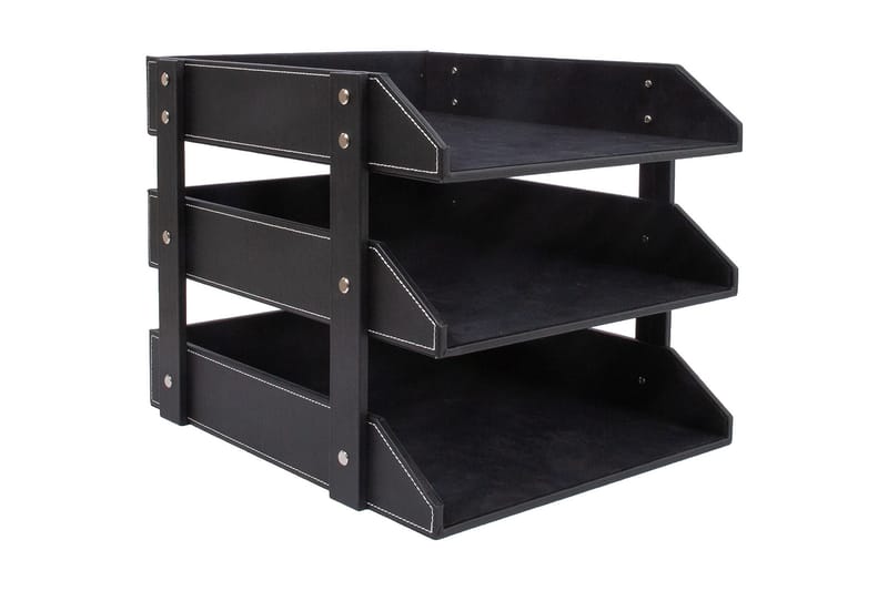 Walter brevkurv Sort læder, undefined