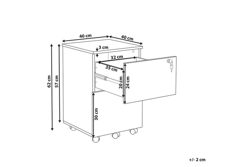 Kontorskab Johnson - Opbevaring - Opbevaringsmøbler - Kommode - Arkivskabe
