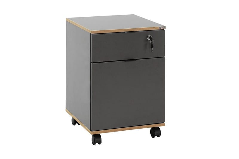 Multifunktionsskab Noriorsteadra Antracit / Eg, Gråfarvet træ/Antracit