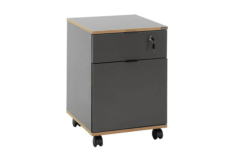 Multifunktionsskab Noriorsteadra Antracit / Eg, Gråfarvet træ/Antracit