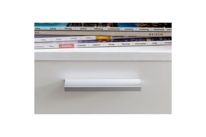 Rullecontainer Wohnling opbevaringsbakke, 1 dør, foliebelagt spånplade med hjul, moderne stil Hvid - Hvid - Opbevaring - Opbevaringsmøbler - Kommode - Arkivskabe