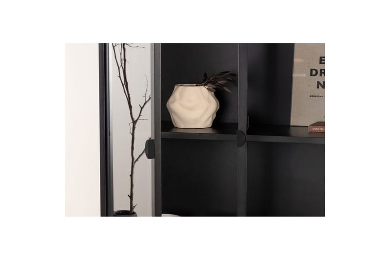 Skab Piring - Sort - Opbevaring - Skab - Vitrineskabe