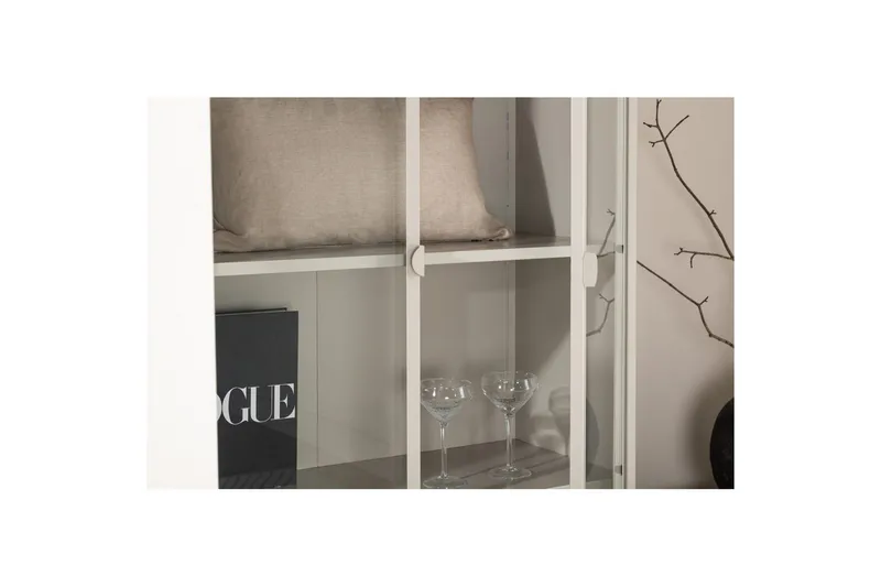 Skab Piring - Beige - Opbevaring - Skab - Vitrineskabe