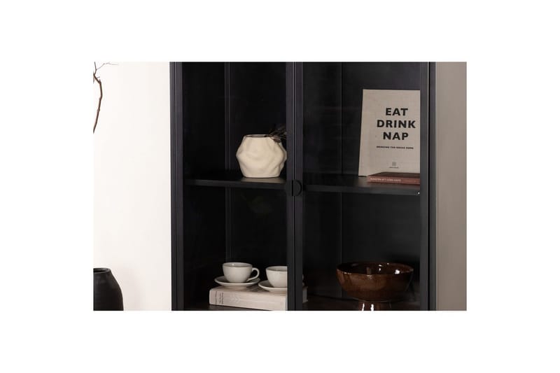 Skab Piring - Sort - Opbevaring - Skab - Vitrineskabe