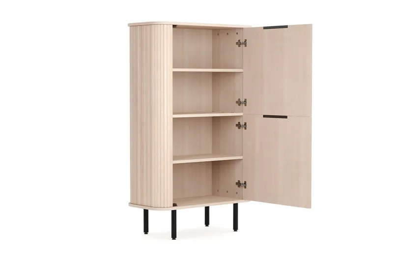 Kopparbo Højskab Hvidlaseret Eg - Lyst hvidlaseret egetræ - Opbevaring - Skab - Skabe