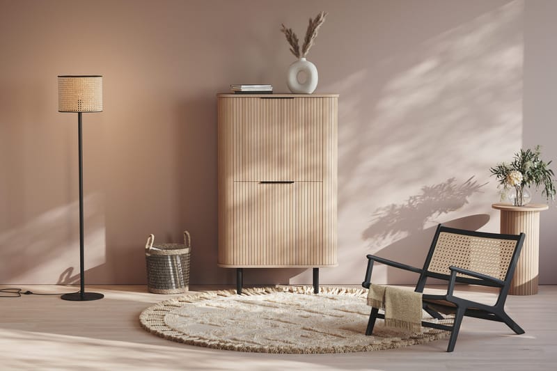 Kopparbo Højskab Hvidlaseret Eg - Lyst hvidlaseret egetræ - Opbevaring - Skab - Skabe