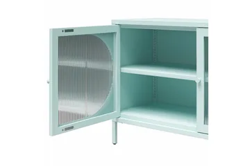 Skab Luna 100x40x64 cm, Sky Blå - 100x40x64 cm, Sky Blå - Opbevaring - Skab - Vitrineskabe