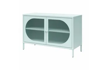 Skab Luna 100x40x64 cm, Sky Blå - 100x40x64 cm, Sky Blå - Opbevaring - Skab - Vitrineskabe