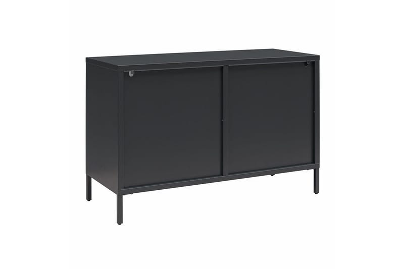 Skab Luna 100x40x64 cm, Sort - 100x40x64 cm, Sort - Opbevaring - Skab - Vitrineskabe