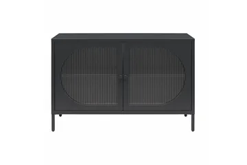 Skab Luna 100x40x64 cm, Sort - 100x40x64 cm, Sort - Opbevaring - Skab - Vitrineskabe