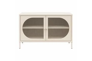 Skab Luna 100x40x64 cm, Pergament - 100x40x64 cm, Pergament - Opbevaring - Skab - Vitrineskabe