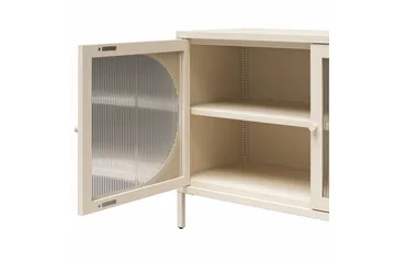 Skab Luna 100x40x64 cm, Pergament - 100x40x64 cm, Pergament - Opbevaring - Skab - Vitrineskabe