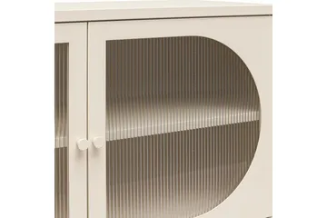 Skab Luna 100x40x64 cm, Pergament - 100x40x64 cm, Pergament - Opbevaring - Skab - Vitrineskabe
