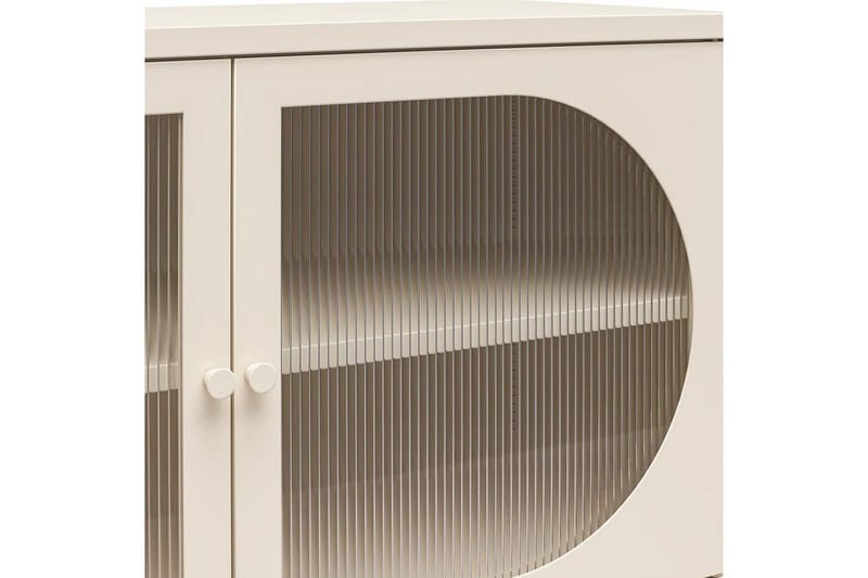 Skab Luna 100x40x64 cm, Pergament - 100x40x64 cm, Pergament - Opbevaring - Skab - Vitrineskabe