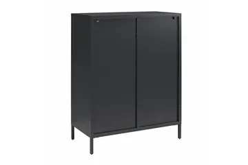 Skab Luna 80x40x102 cm, Sort - 80x40x102 cm, Sort - Opbevaring - Skab - Vitrineskabe