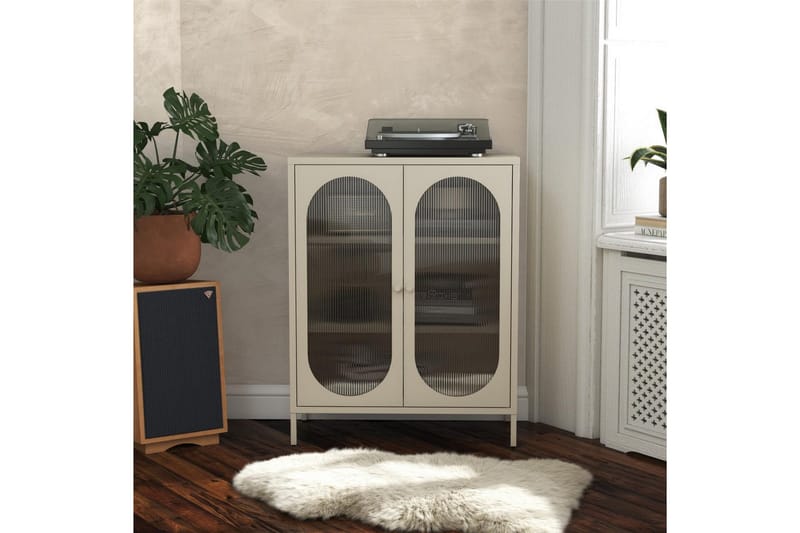 Skab Luna 80x40x102 cm, Pergament - 80x40x102 cm, Pergament - Opbevaring - Skab - Skabe - Sikkerhedsskabe - Medicinskabe